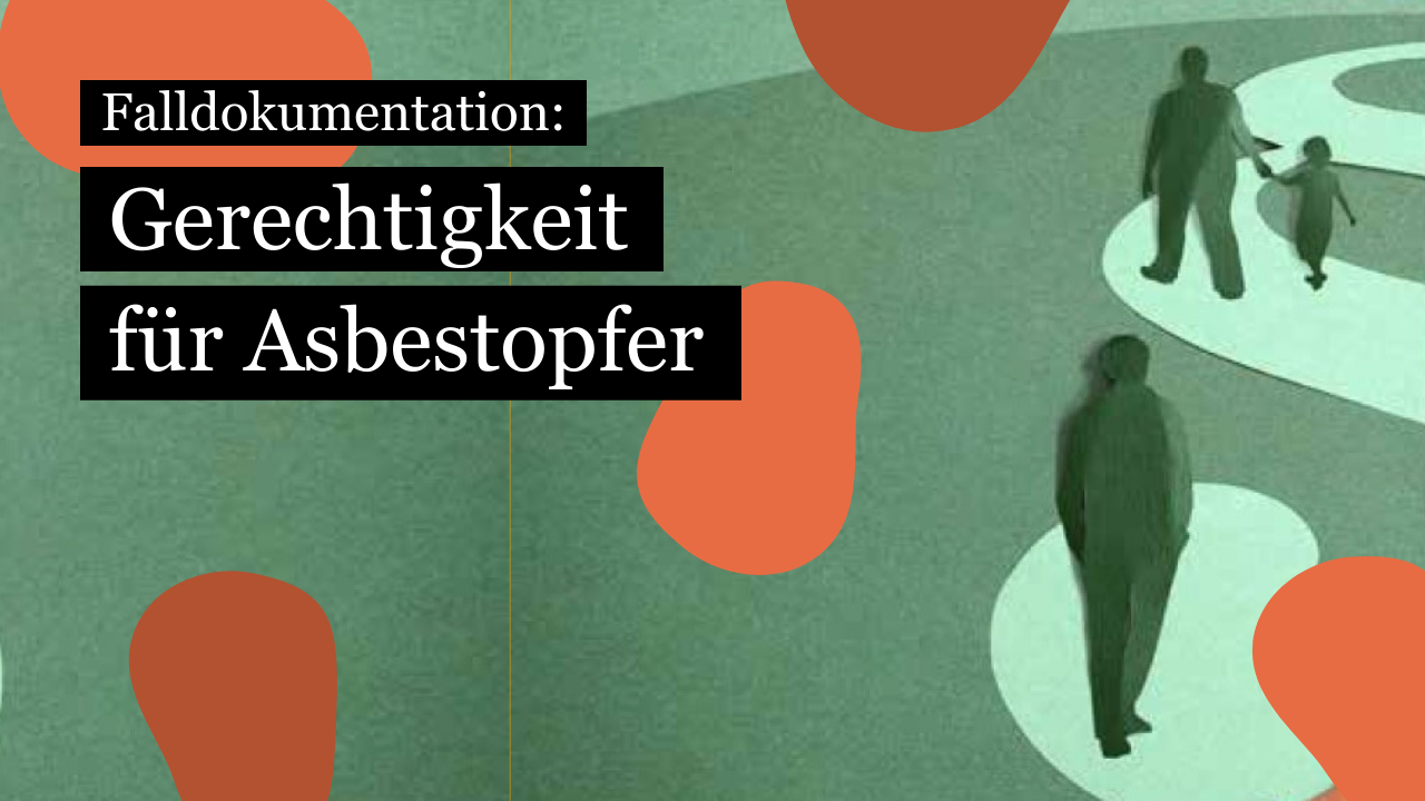 Die Schweizer Gerichte liessen Renate Howald Moor abblitzen, als sie Schadenersatz für die durch Asbest provozierte Krebserkrankung ihres Mannes forderte. Erst der Europäische Gerichtshof für Menschenrechte (EGMR) gab ihr recht und verurteile die Schweizer Justiz, die auf der Verjährungsfrist gepocht und so den Hinterbliebenen von Asbestopfern ihren Anspruch auf Schadenersatz abgesprochen hatte.