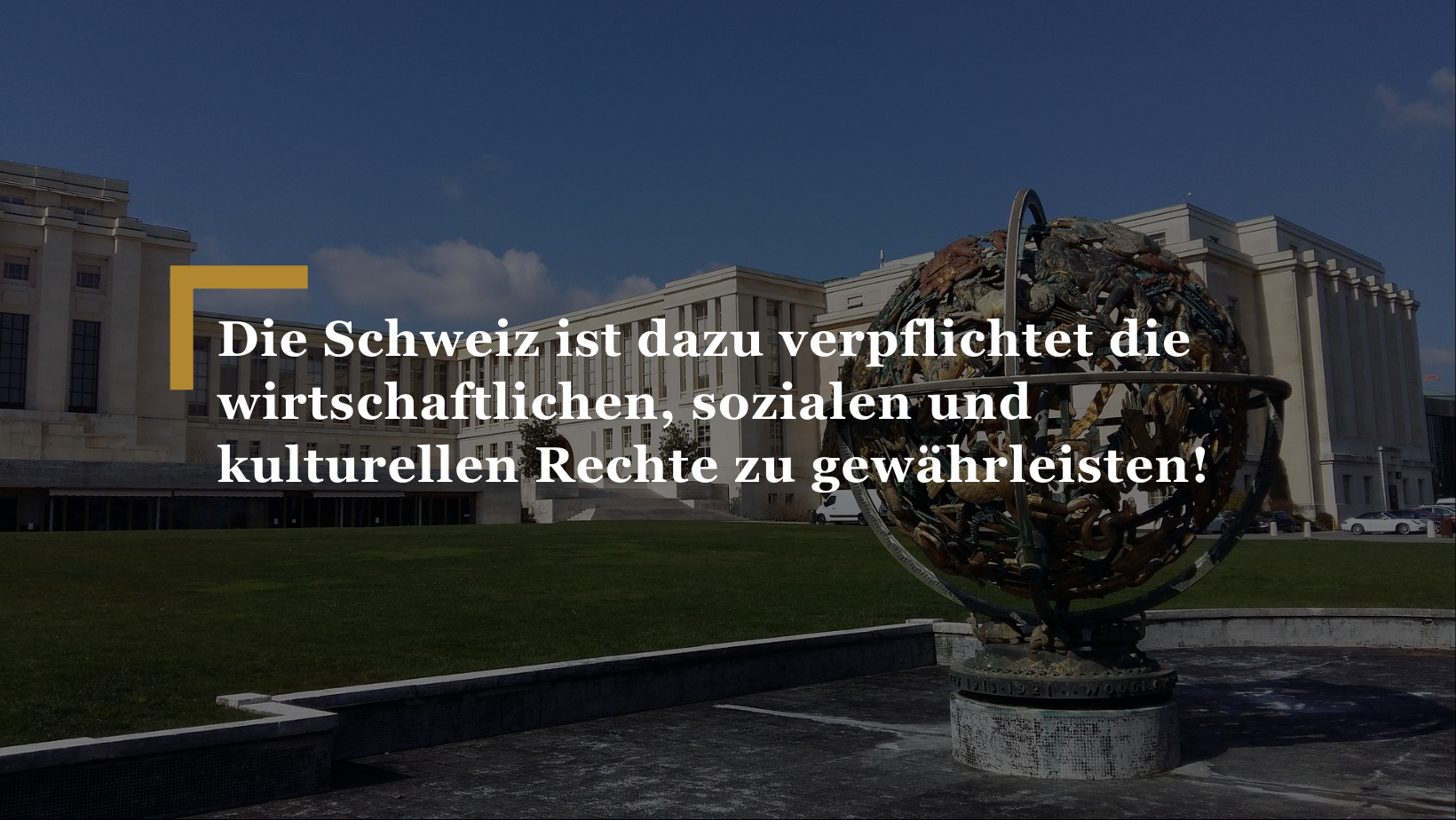 Der UNO-Ausschuss für wirtschaftliche, soziale und kulturelle Rechte (CESCR) kritisiert die Schweiz: Seine Empfehlungen zur Nationalen Menschenrechtsinstitution, Wirtschaft und Menschenrechten sowie Kinderbetreuung wurden mangelhaft umgesetzt. Die Einschätzung der UNO-Expert*innen deckt sich weitgehend mit der Kritik der Zivilgesellschaft.