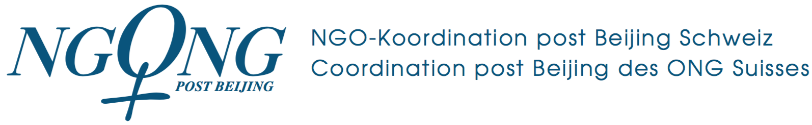 NGO-Koordination post Beijing Schweiz / Coordination Post Beijing des ONG suisses